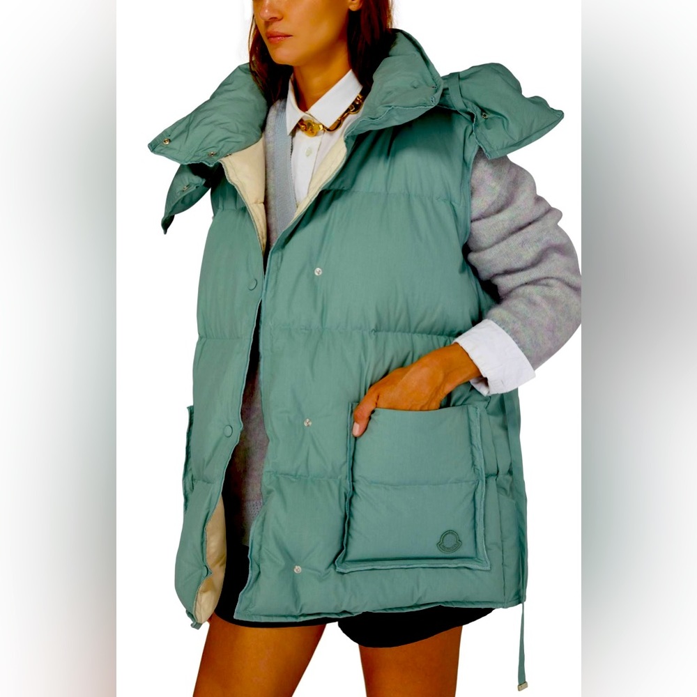 Moncler Genius 2 Moncler 1952 Green Batty Down Vest